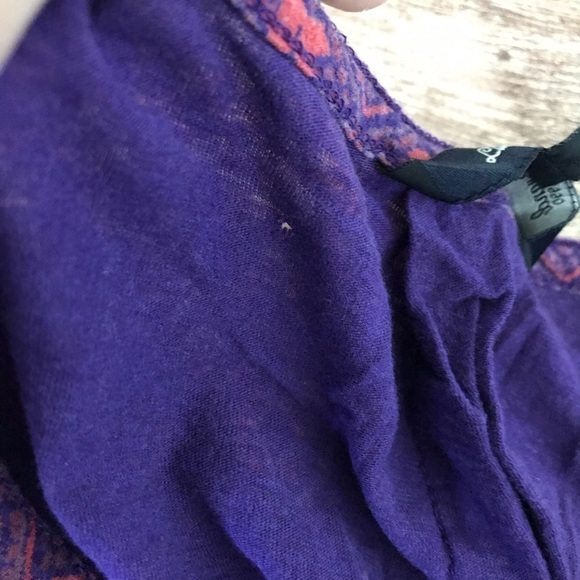 Lucky Brand Pink/Purple V Neck Printed Top - Picture 5 of 5